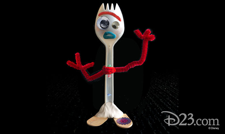 One Man S Trash Meet Forky Toy Story 4 S Anxious New Addition D23