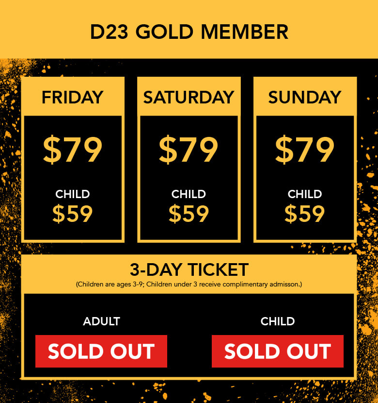 D23 Expo ticket infographic