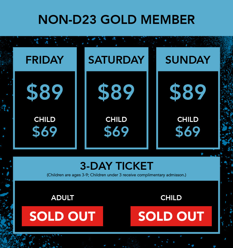 D23 Expo ticket infographic