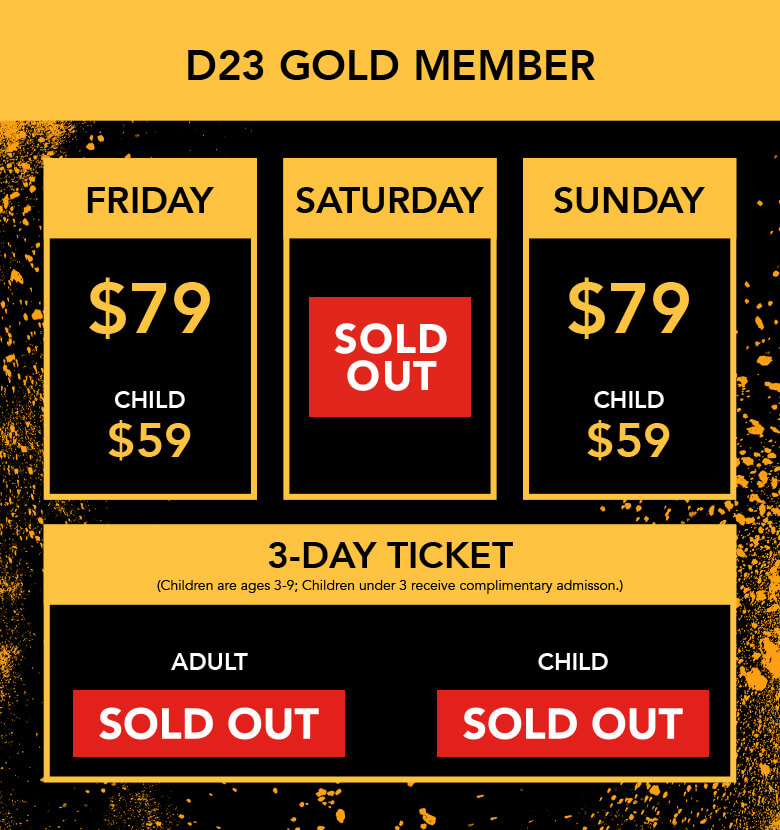 D23 Expo ticket infographic