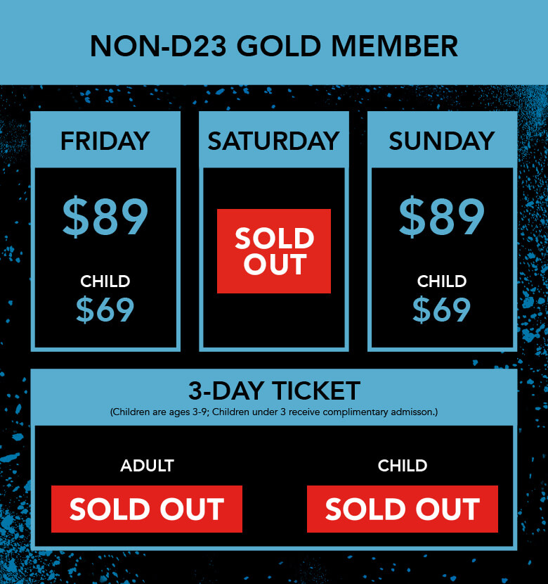 D23 Expo ticket infographic