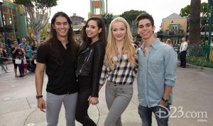 Cameron Boyce and the cast of Descendants