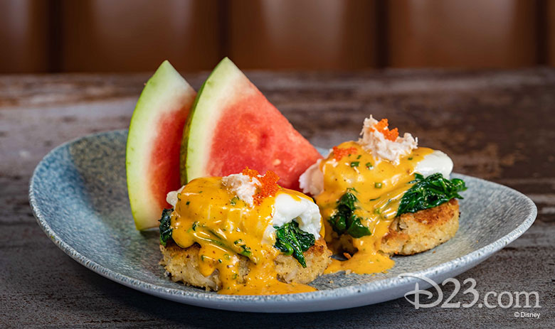 Lamplight Lounge - Crab and Potato Cake Benedict