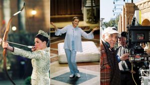 From left to right: Anne Hathaway, Julie Andrews, and director, Garry Marshall.