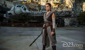 Rey at Star Wars: Galaxy's Edge at Walt Disney World