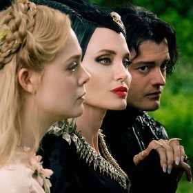Elle, Angelina, and Sam for Maleficent