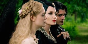 Elle, Angelina, and Sam for Maleficent