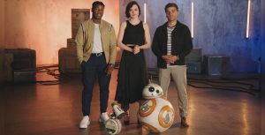 John Boyega, Daisy Ridley, and Oscar Isaac