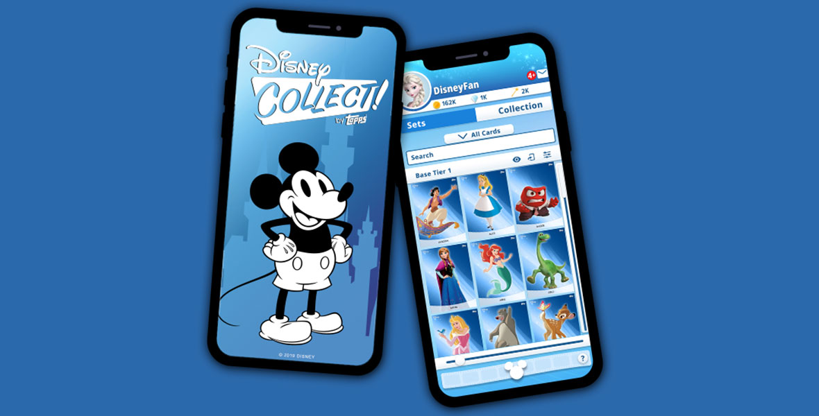Disney Collect Topps Digital Selects #1 Mickey Mouse Rare Single 