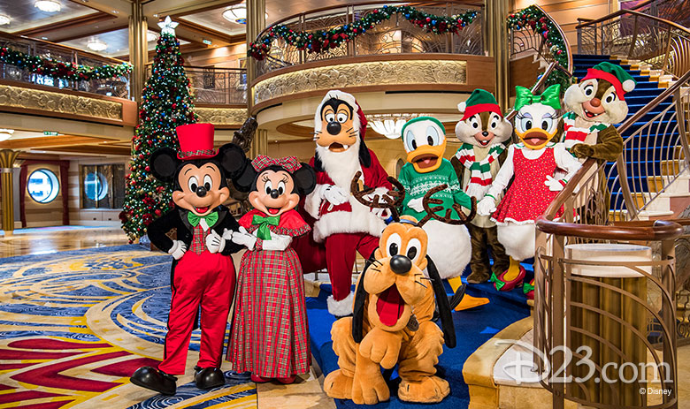 Mickey and friends in costumes