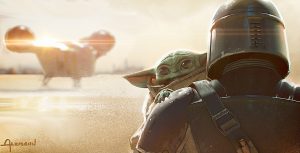 the child and the mandalorian