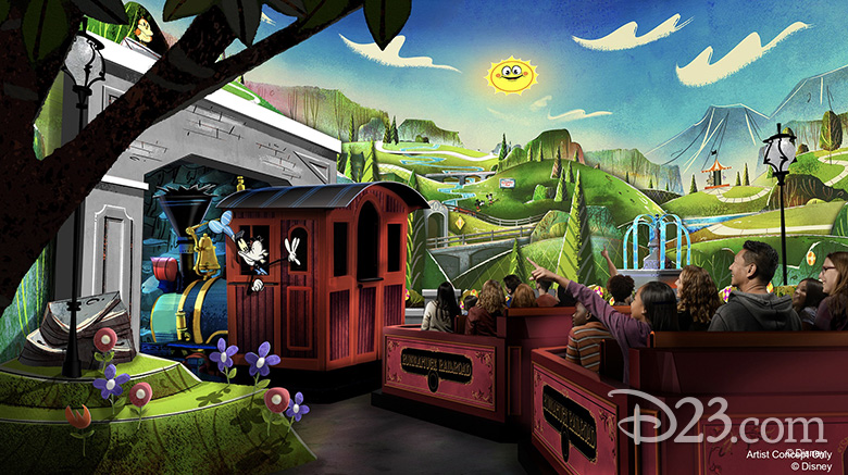 Mickey and Minnie's Runaway Railway concept art