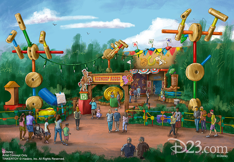 Roundup Rodeo BBQ Restaurant concept art