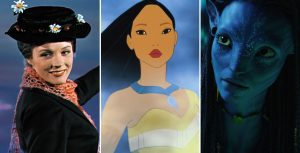 mary poppins, pocahontas, and neytiri