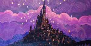 Rapunzel's Castle painting at the riviera resort