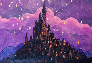 Rapunzel's Castle painting at the riviera resort