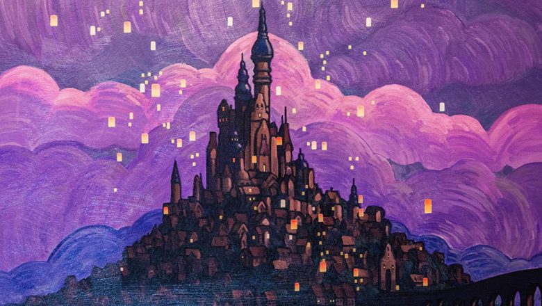 Rapunzel's Castle painting at the riviera resort