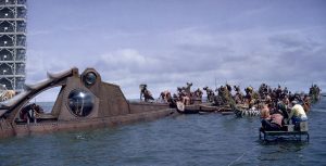 Behind the scenes photograph from 20,000 Leagues Under the Sea (1954)