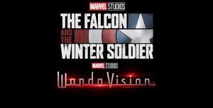The Falcon and the Winter Soldier logo and Wandavision logo