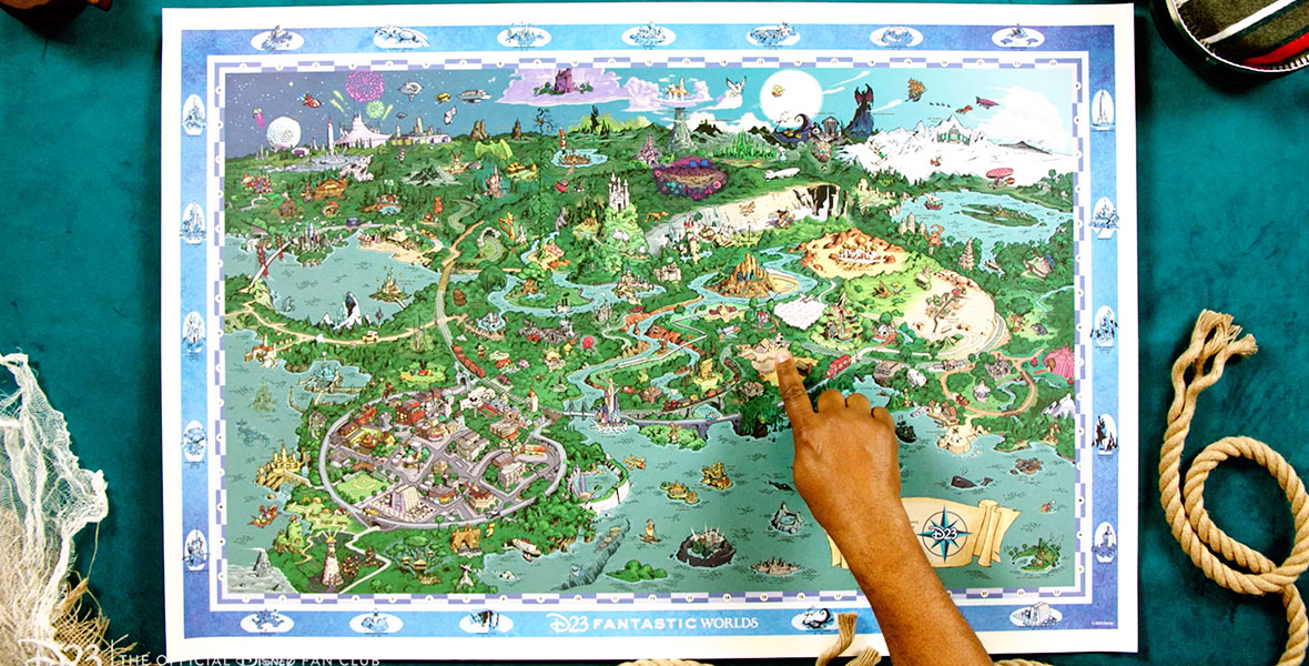 7 Secrets, Details, and Facts about the D23 Fantastic Worlds Map - D23