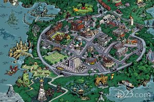 Explore More Details and Locations on The D23 Fantastic Worlds Map - D23