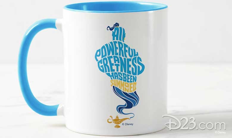 Vintage 1990s Walt Disney's Aladdin Coffee Mug. 