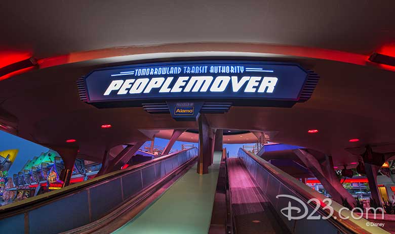 TTA PeopleMover at Walt Disney World's Magic Kingdom in Tomorrowland