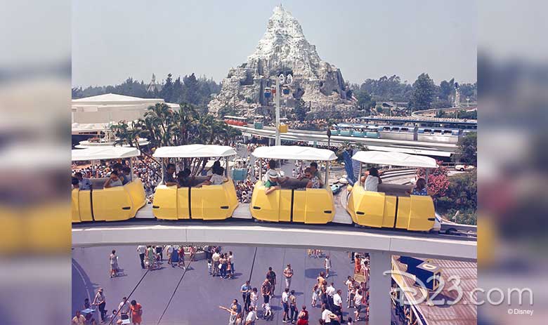 PeopleMover in Disneyland's Tomorrowland