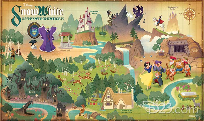 Snow White Disney Maps