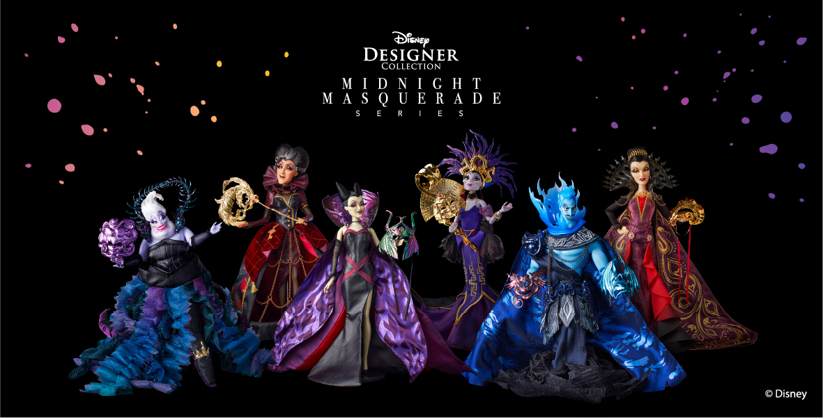 Just Announced Disney Designer Collection Midnight Masquerade Series Limited Edition Doll Set Villains Available For D23 Gold Member Exclusive Pre Order D23