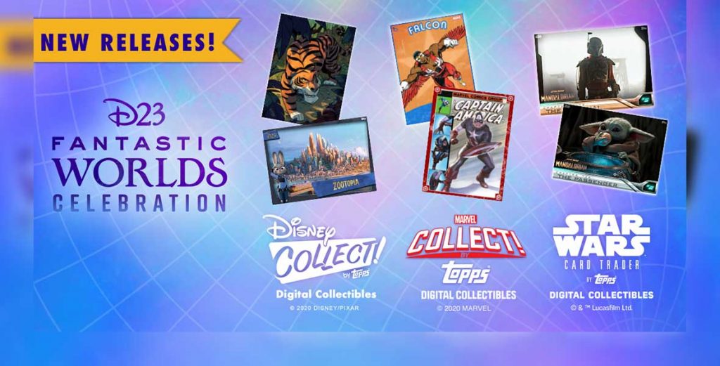 Celebrate D23 Fantastic Worlds with a Week of Disney Digital Collectible Surprises from Topps!