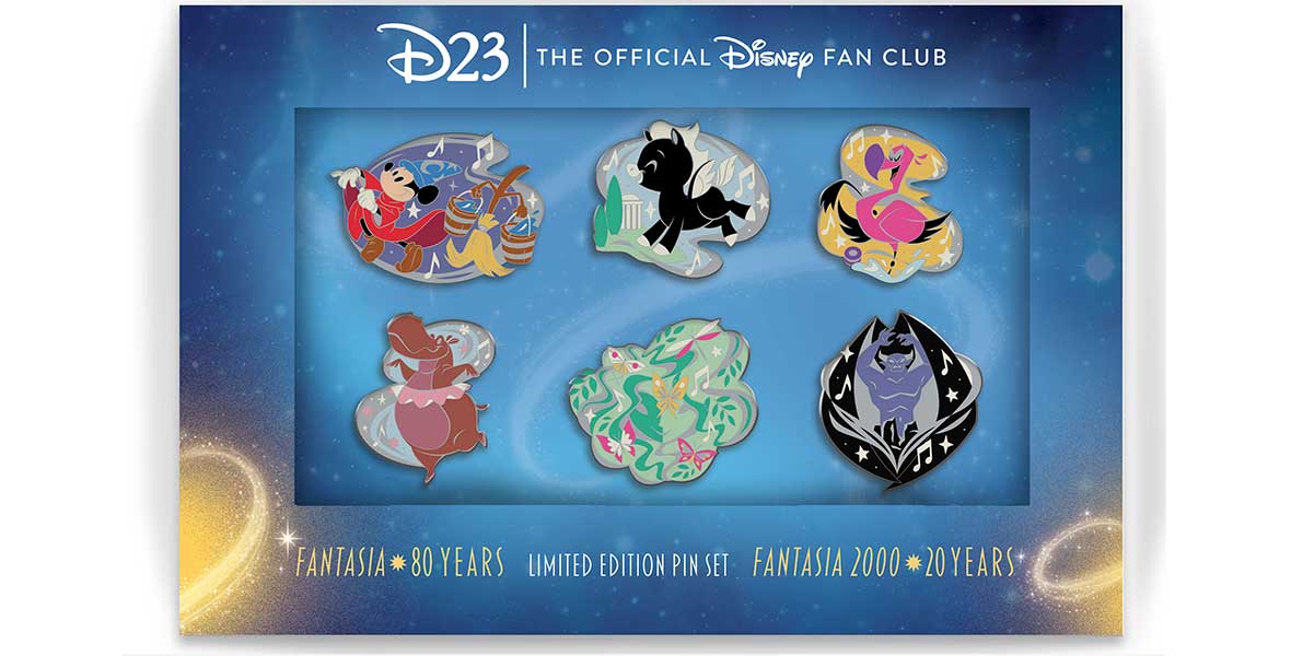 This D23-Exclusive Fantasia Pin Set Marks Musical Milestones! - D23