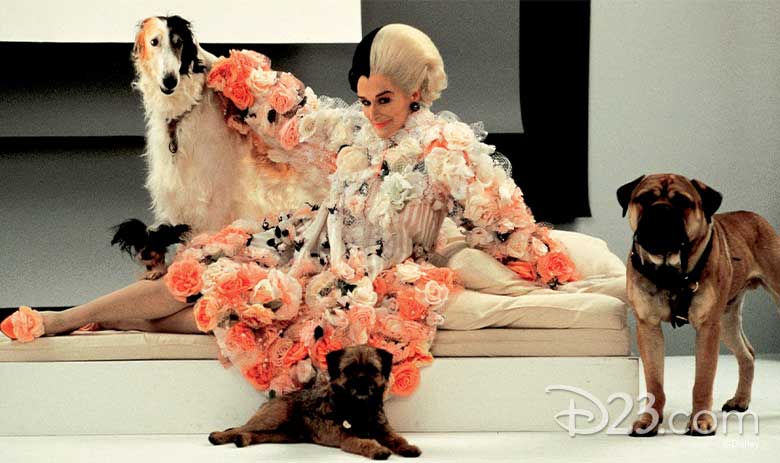 Glenn Close Cruella de Vil 102 Dalmatians flame dress