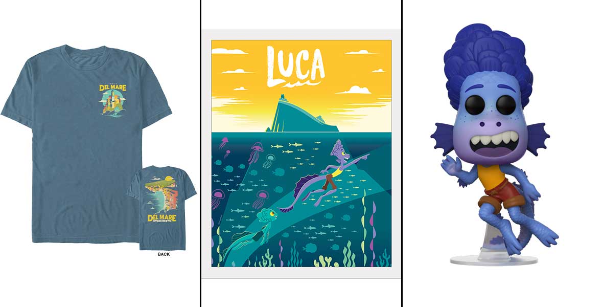 New Disney-Pixar Luca Merchandise Makes a Splash