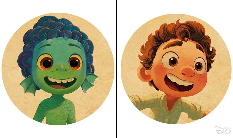 Luca and Alberto (Pixar) 2021 Topps Collectables 2 by