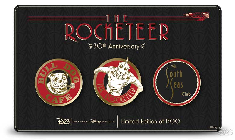 the rocketeer pin set