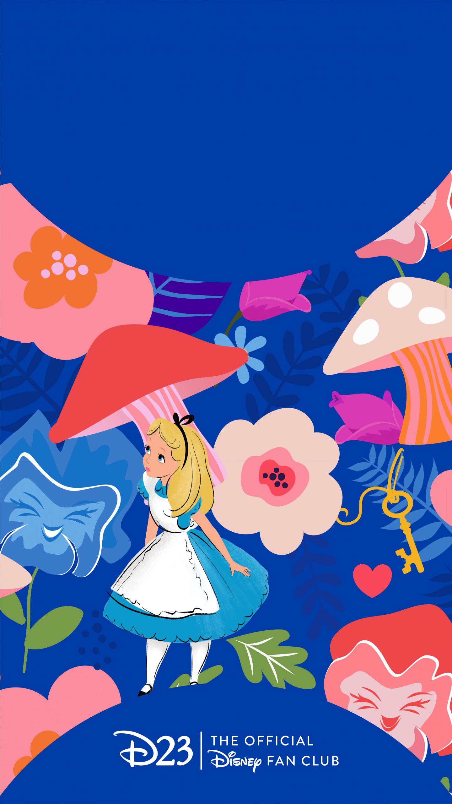 Make Your Phone A Wonderland With These Wallpapers Celebrating 70 Years Of Alice In Wonderland D23