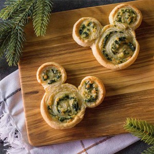 spinach and ricotta mickey pinwheels