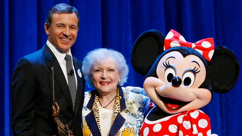 Betty White, Bob Iger, Minnie Mouse