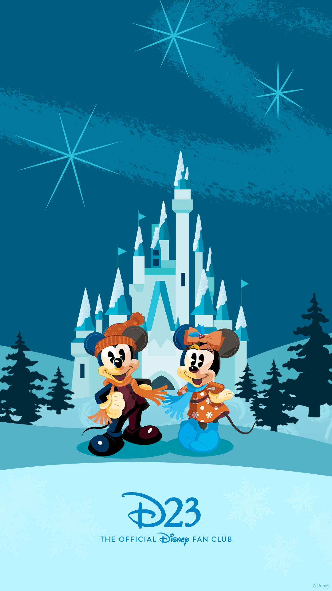 Get In The Holiday Spirit With Disney Phone Wallpaper 