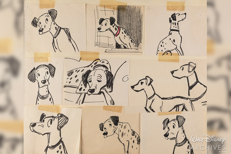 Story sketches of Pongo.