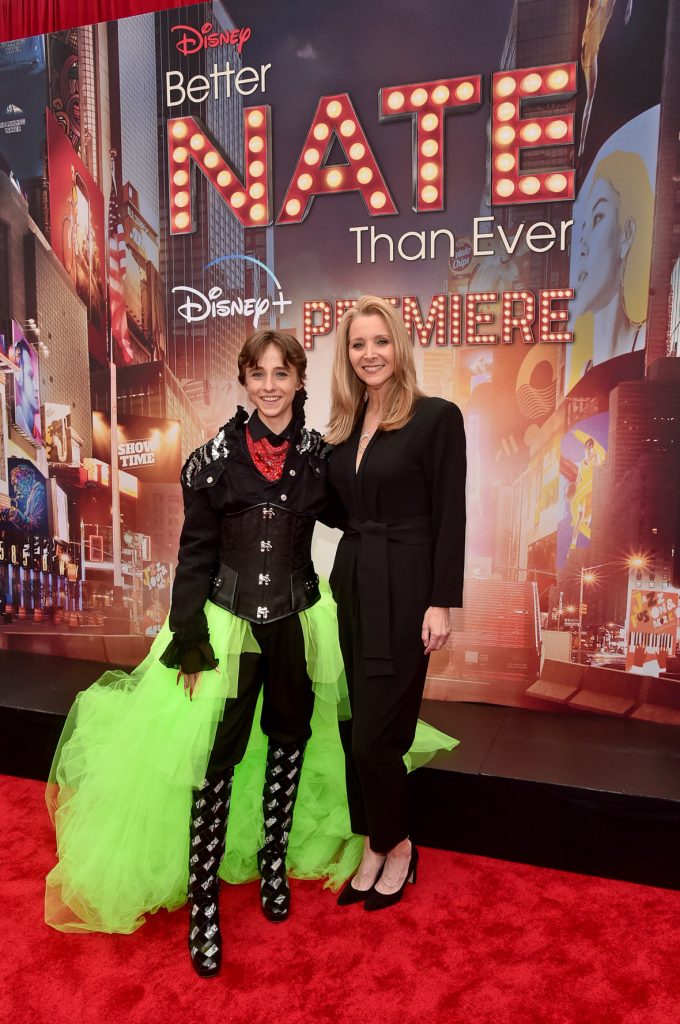 LOS ANGELES, CALIFORNIA - MARCH 15: (L-R) Rueby Wood and Lisa Kudrow attend the Los Angeles Premiere of Disney's "Better Nate Than Ever" at El Capitan Theatre in [Hollywood], California on March 15, 2022. (Photo by Alberto E. Rodriguez/Getty Images for Disney)
