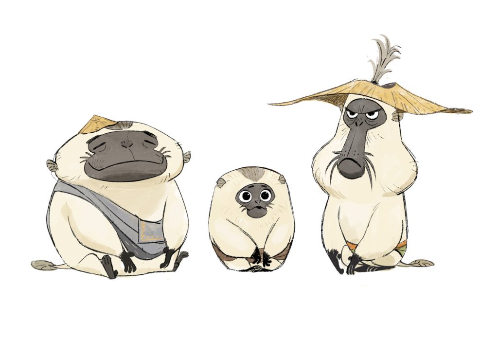The three Ongis that Raya meets in Talon were designed to look cute and approachable – round, soft and fluffy – which is the key to their hustle. Walt Disney Animation Studios’ “Raya and the Last Dragon” will be in theaters and on Disney+ with Premier Access on March 5, 2021.