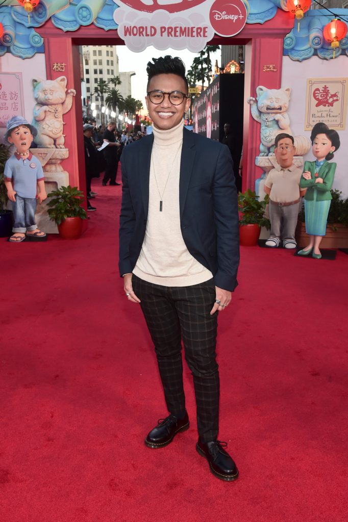 LOS ANGELES, CALIFORNIA - MARCH 01:  Grayson Villanueva attends the world premiere of Disney and Pixar's Turning Red at El Capitan Theatre in Hollywood, California on March 01, 2022 to celebrate the launch on Disney+ on March 11th. (Photo by Alberto E. Rodriguez/Getty Images for Disney)
