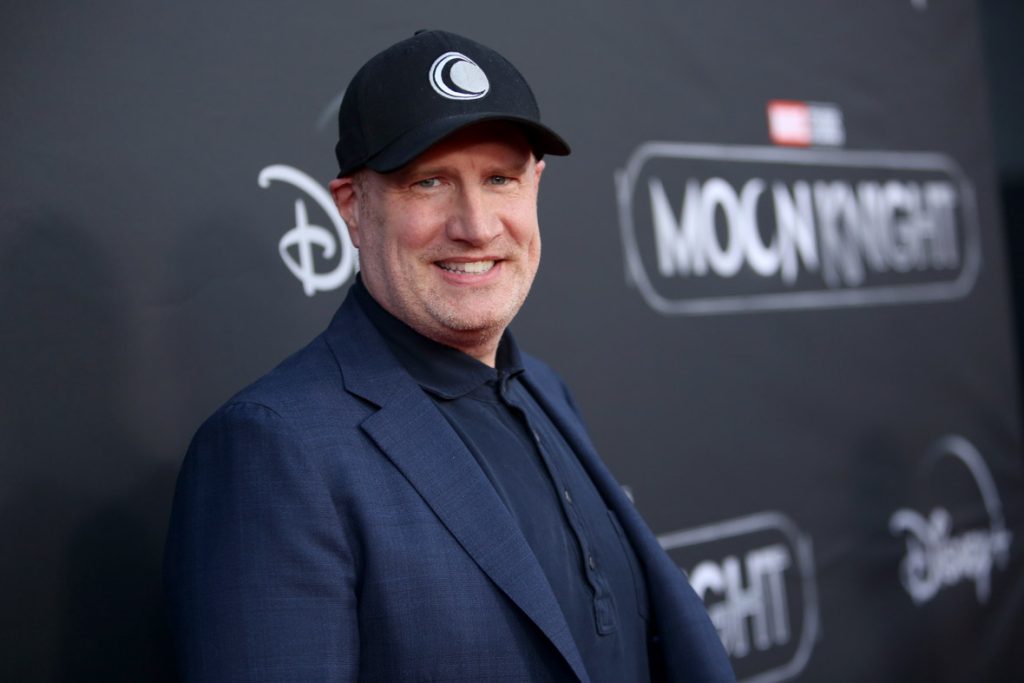 LOS ANGELES, CALIFORNIA - MARCH 22:  Kevin Feige, Executive Producer and Marvel Studios President and Marvel Chief Creative Officer attends the Moon Knight Los Angeles Special Launch Event at the El Capitan Theatre in Hollywood, California on March 22, 2022. (Photo by Jesse Grant/Getty Images for Disney)