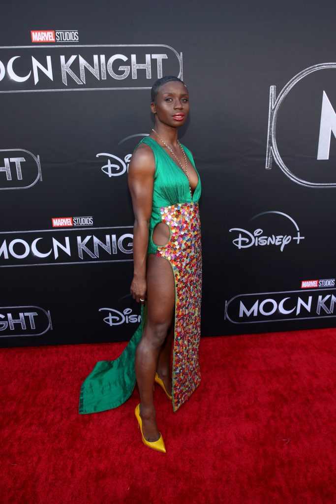 LOS ANGELES, CALIFORNIA - MARCH 22:  Ann Akinjirin attends the Moon Knight Los Angeles Special Launch Event at the El Capitan Theatre in Hollywood, California on March 22, 2022. (Photo by Jesse Grant/Getty Images for Disney)