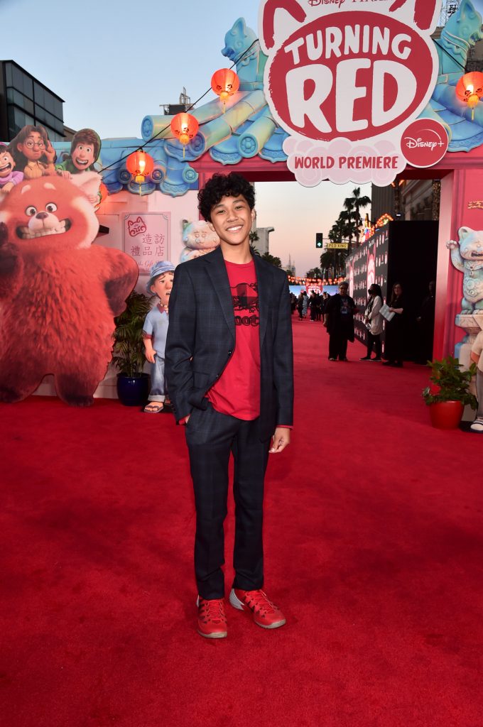 LOS ANGELES, CALIFORNIA - MARCH 01:  Tristan Allerick Chen attends the world premiere of Disney and Pixar's Turning Red at El Capitan Theatre in Hollywood, California on March 01, 2022 to celebrate the launch on Disney+ on March 11th. (Photo by Alberto E. Rodriguez/Getty Images for Disney)