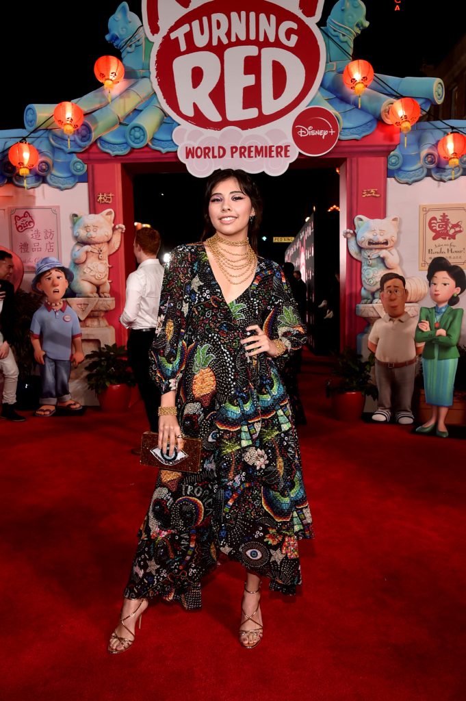 LOS ANGELES, CALIFORNIA - MARCH 01:  Xochitl Gomez attends the world premiere of Disney and Pixar's Turning Red at El Capitan Theatre in Hollywood, California on March 01, 2022 to celebrate the launch on Disney+ on March 11th. (Photo by Alberto E. Rodriguez/Getty Images for Disney)