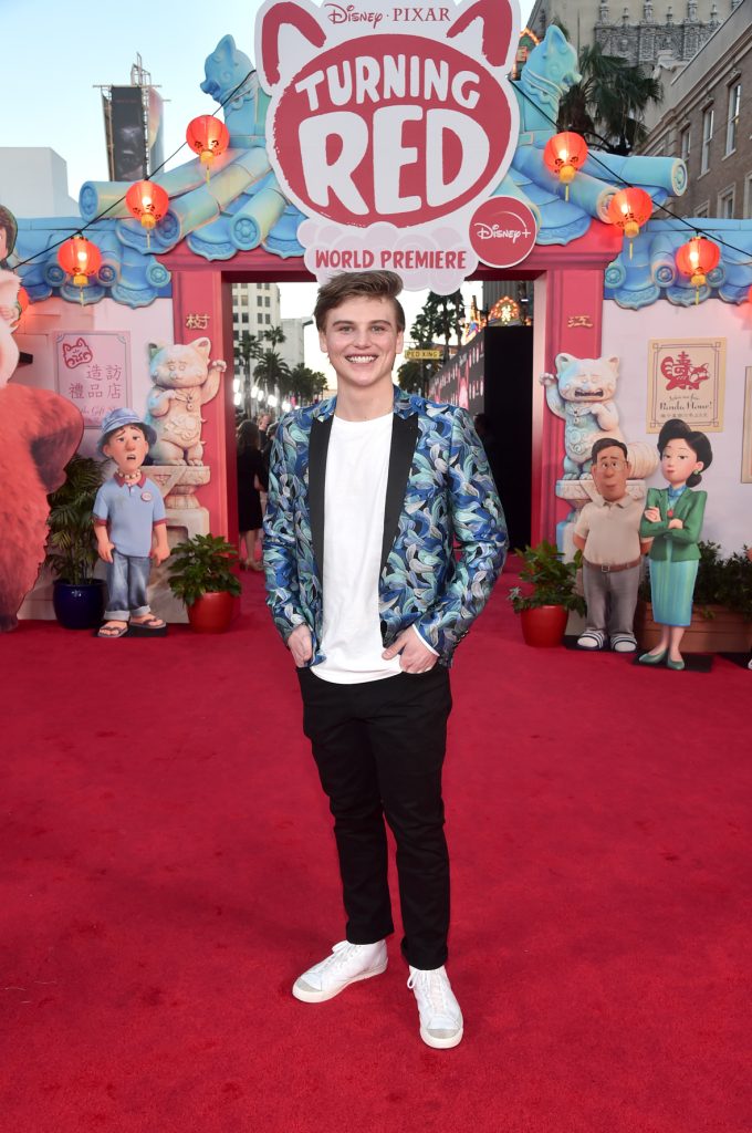 LOS ANGELES, CALIFORNIA - MARCH 01:  Connor DeWolfe attends the world premiere of Disney and Pixar's Turning Red at El Capitan Theatre in Hollywood, California on March 01, 2022 to celebrate the launch on Disney+ on March 11th. (Photo by Alberto E. Rodriguez/Getty Images for Disney)