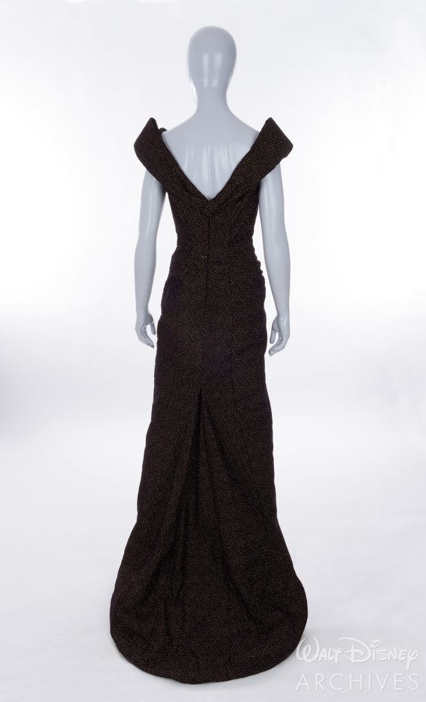 Nightmare Alley
2021
Dr. Lilith Ritter Purple Velvet Gown
HERO
Bordeaux velvet gown with small gold splotches, "Frances Farmer" sweetheart neckline with loops extending from back of shoulder with train, "Made to Order"